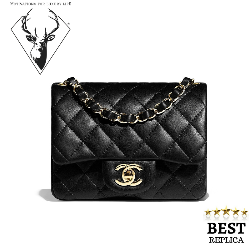 replica-Chanel-MINI-FLAP-BAG-BLACK-motivations-for-luxury-life