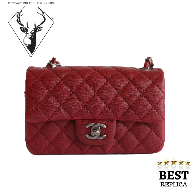 replica-Chanel-MINI-FLAP-BAG-DEEP-RED-motivations-for-luxury-life